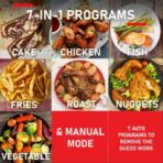 Tefal EasyFry 3-in-1 Digital Air Fryer, Grill & Steamer (Black) – image 2