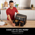 Ninja Foodi MAX Dual Zone Air Fryer 9.5L (Copper/Black) – image 3