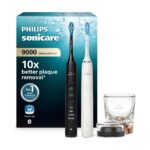 Philips Sonicare DiamondClean 9000 Electric Toothbrush Dual Pack (Black & Rose Gold)