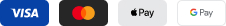 Visa, Mastercard, Apple Pay, Google Pay